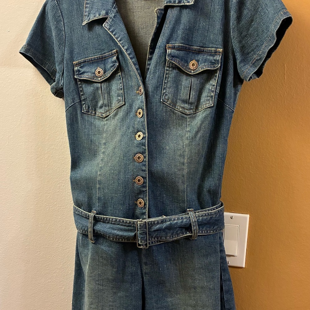 Hot Kiss Denim Romper